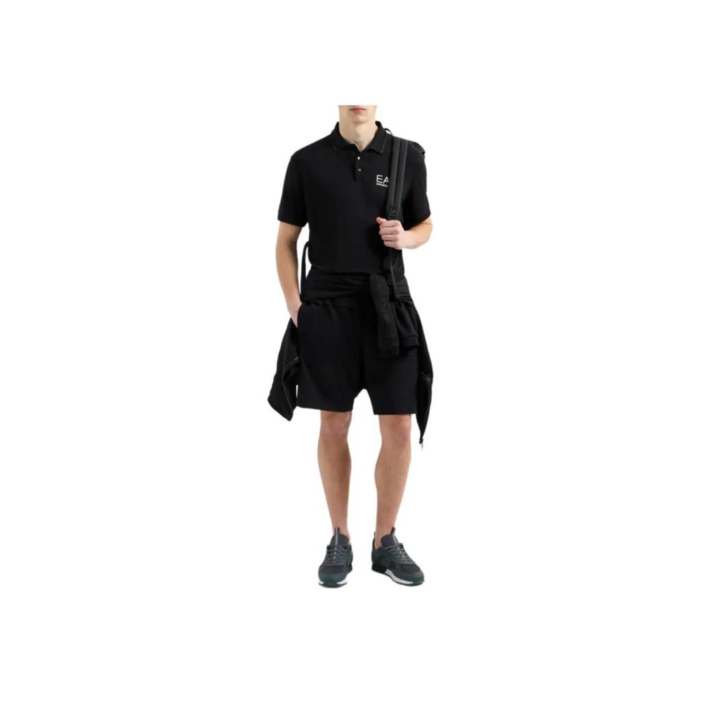 Emporio Armani EA7 Slim Fit Short Sleeve Polo Shirt Men tops Black 7M000300-AF13739-UC001