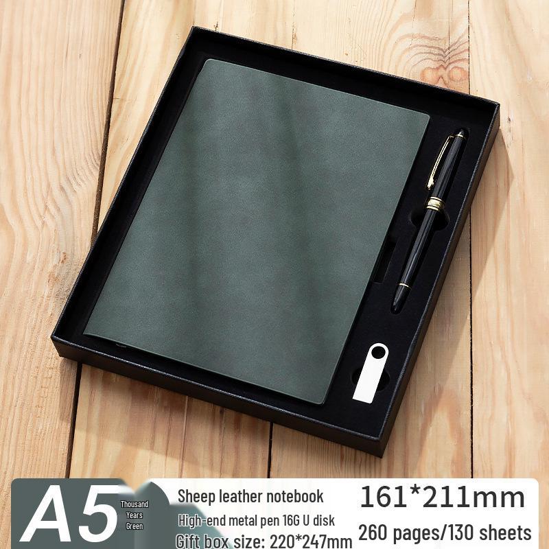 Thickened Sheepskin Business Notebook