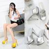 Fashion Patent Leather Mules Women Slippers Sandals Sexy Party Shoes Luxury Comfortable Summer Fashion 13cm
