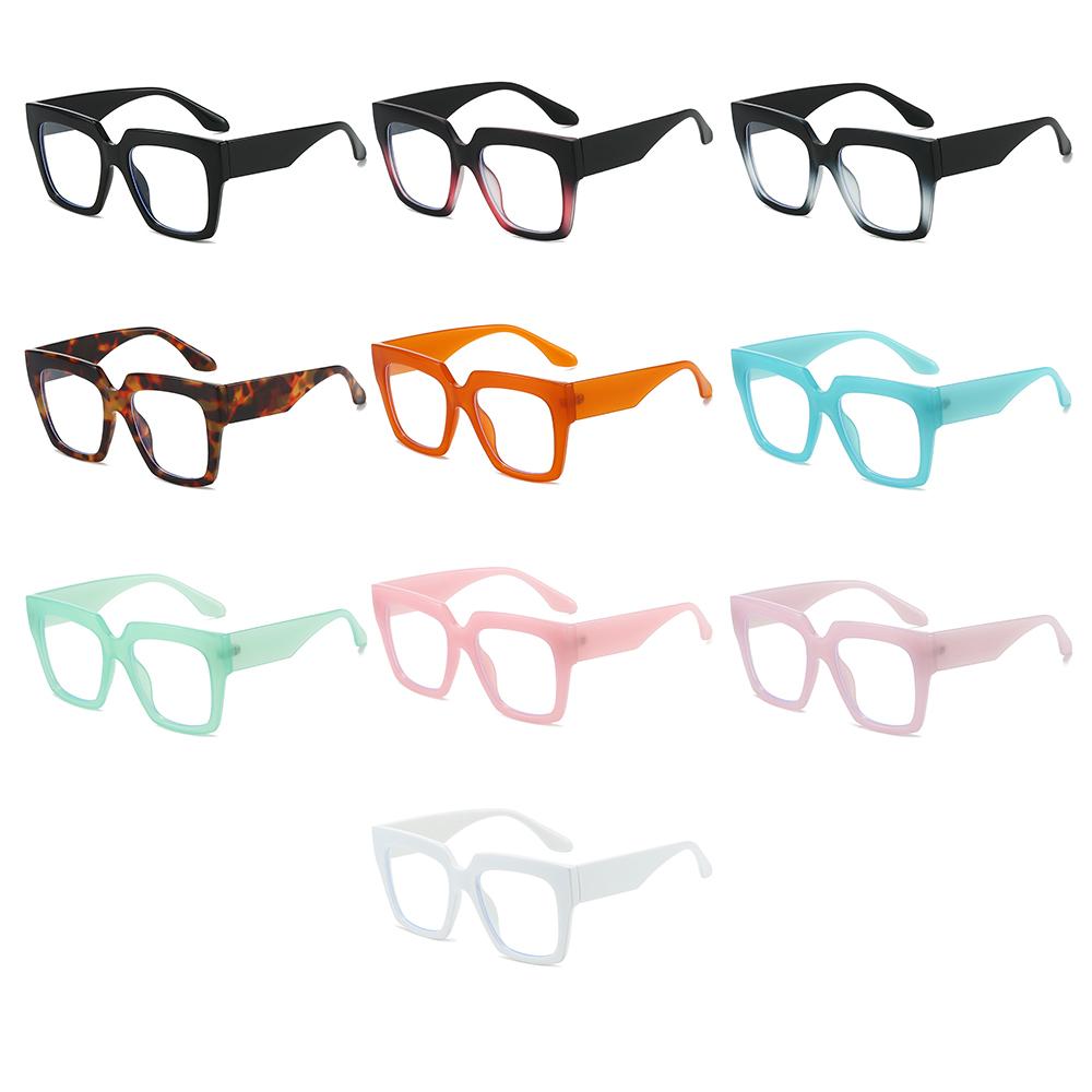 Fashion Oversized Blue-Ray Spectacles Square Female Male PC Game Eye Spectacles Big High Quality Frame Gasses Frames
