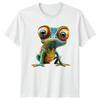 Buntugiger Frosch Frsche Tiere Herren T Shirt Daunisex Grafik Top Vintage Homme Streetwear Versatile Comfortable Stylish