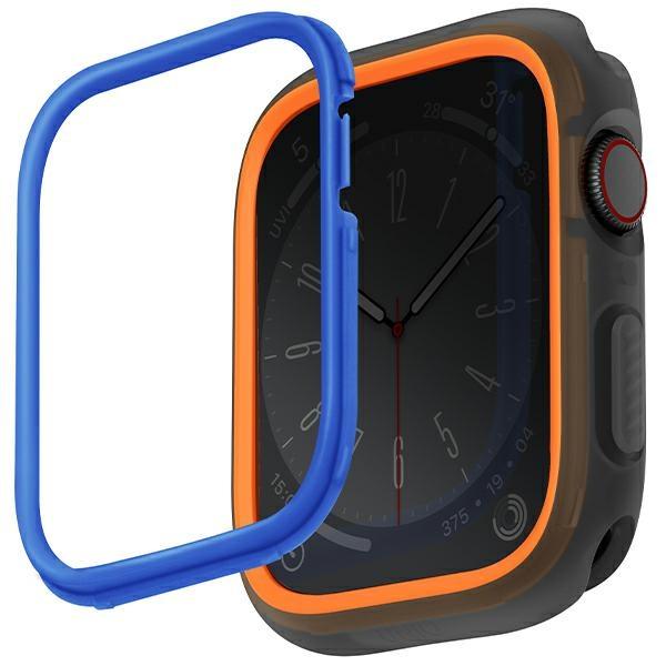Uniq Etui Moduo Apple Watch Series 4/5/6/7/8/9/Se/Se2 44/45Mm Pomarańczowy-Niebieski/Orange-Blue