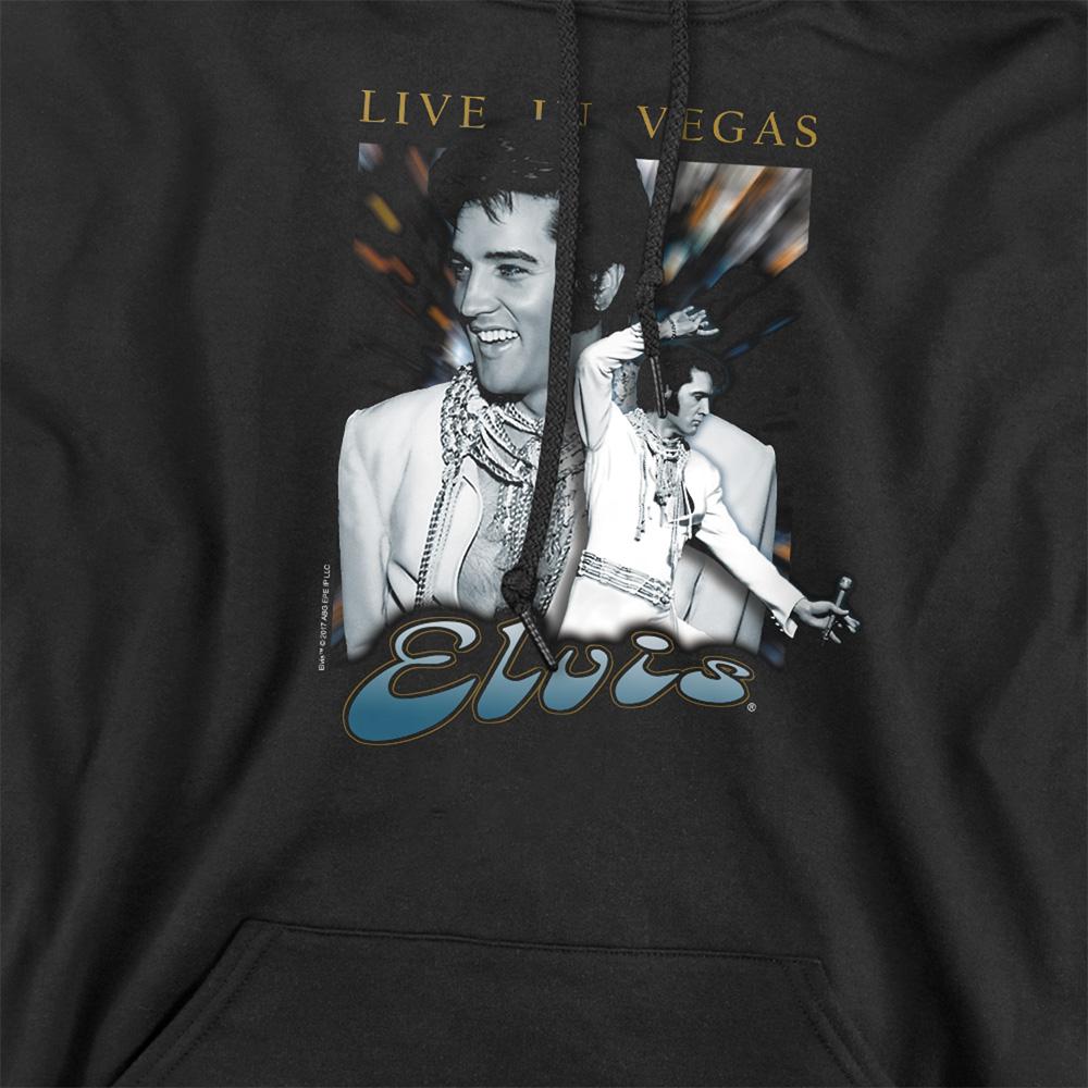 Elvis Presley Unisex Adult Live In Vegas Hoodie