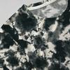Tie-Dye Cotton Basic Top: Relaxed Fit, Comfy & Versatile, Ideal for Daily Casual or Park Walks
