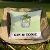 Federa Cuscino Artistica Cocktail Gin Tonic Morbida Reversibile Resistente Copricuscino Uso Multi-Scena per Casa Auto Comfort Quotidiano