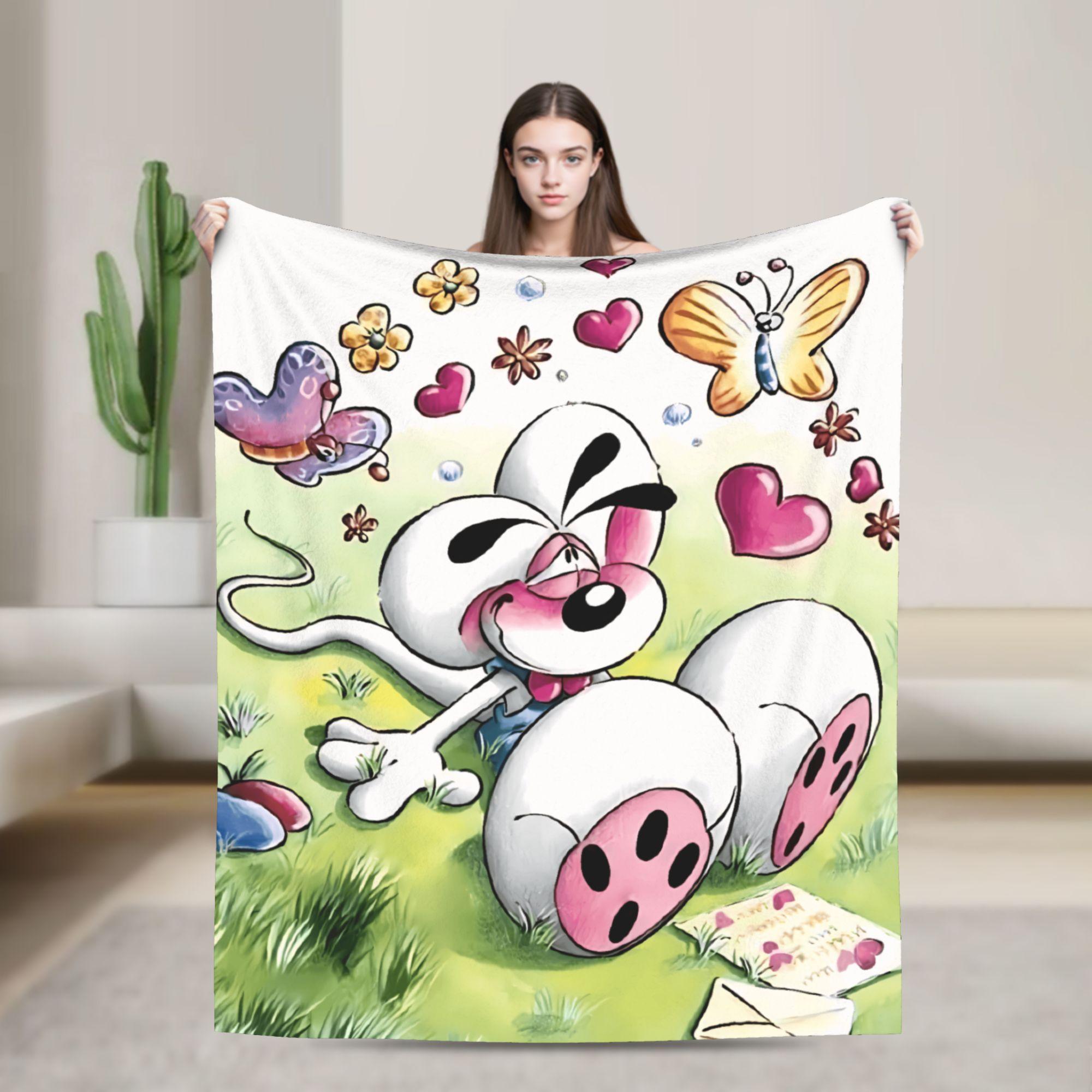 

Diddl Cartoon (9) Blankets Warm Soft Novelty Plush Bedding Throws For Outdoor Picnic Flannel Bedspread Bed Cover 30x40in
