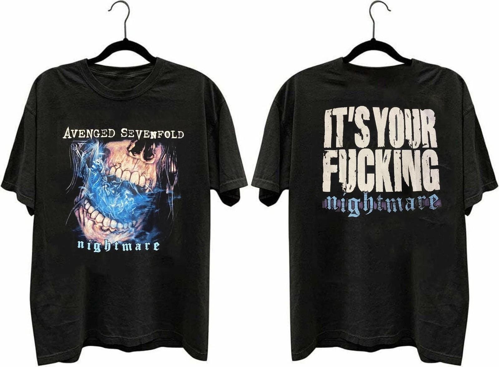 VTG Avenged 1Sevenfold Tour Nightmare T Shirt S-5XL Reprint XXXL