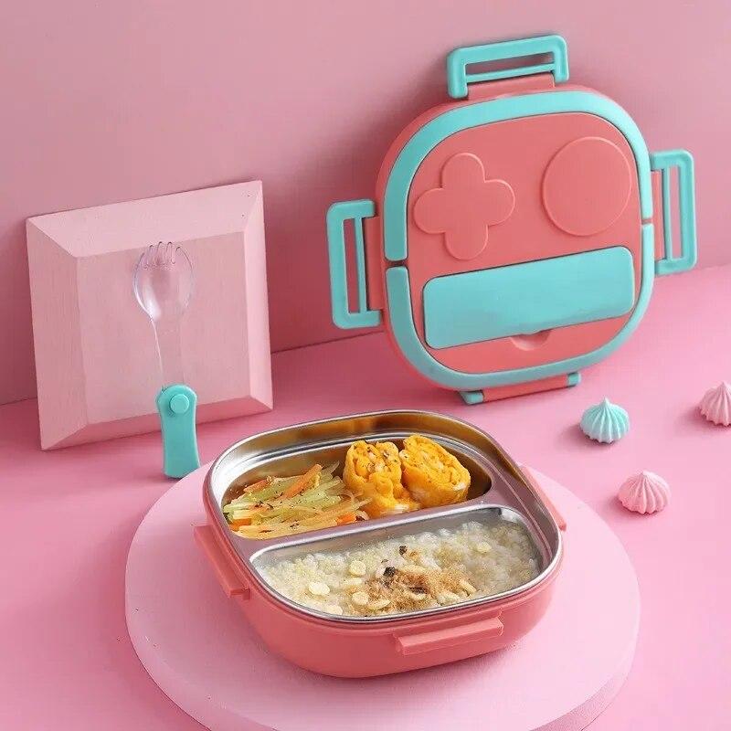 1 szt. Naczynia piknikowe 304 Przenośny pojemnik na lunch ze stali nierdzewnej Dziecko Uczeń Outdoor Camping Piknik Pojemnik na żywność Pudełko bento