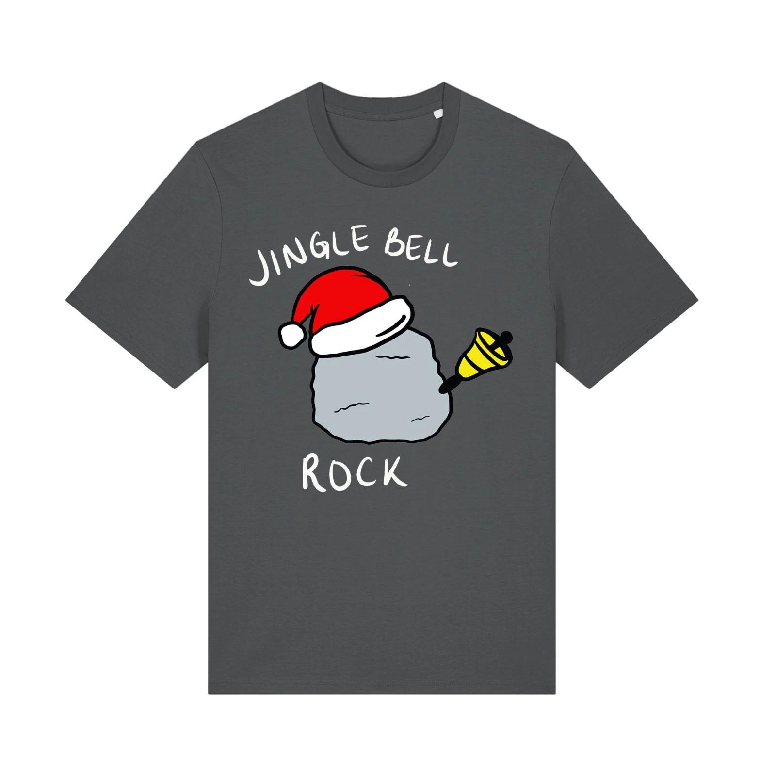 Jingle Bell Rock - Унисекс Футболка Тайный Санта Рождественская Праздничная Веселый Подарок 4XL