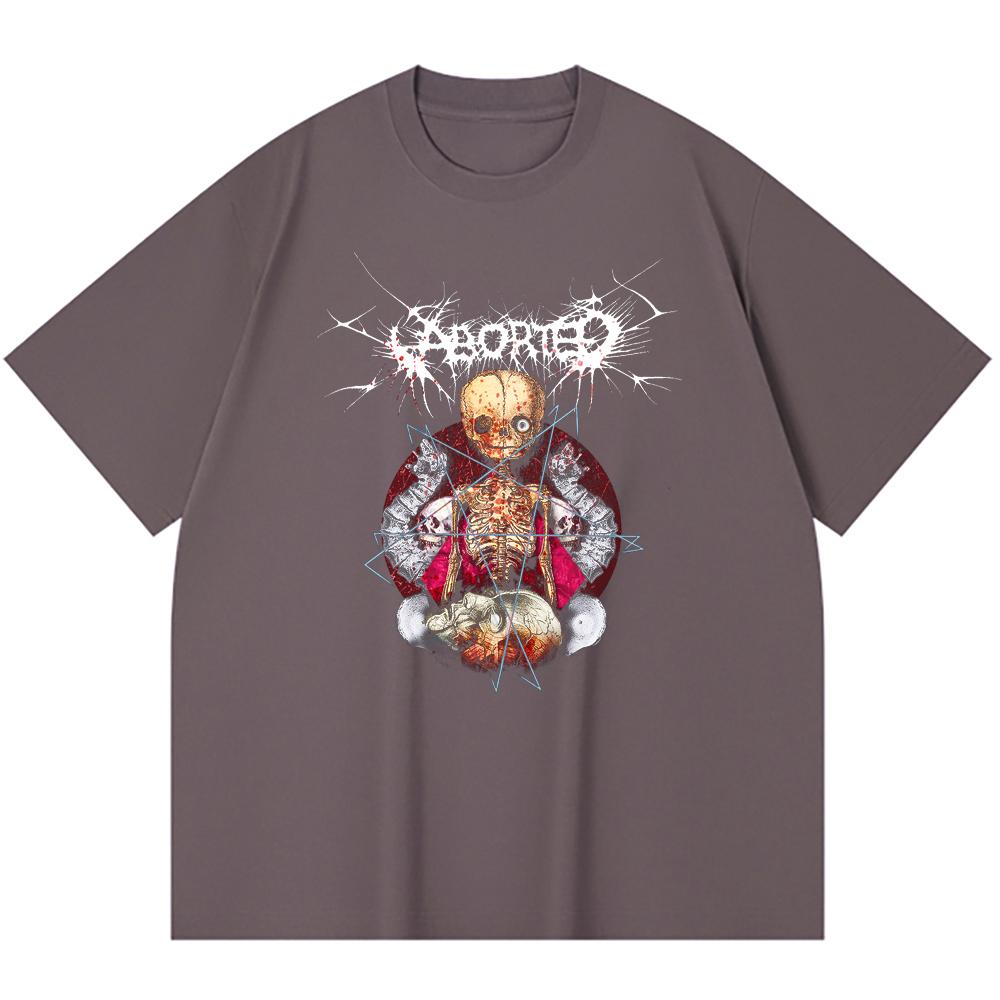 230 Gsm 100% Cotton Heavy Metal T-Shirt Rock Band Popular Music Print Unisex Heavy Cotton T Shirt