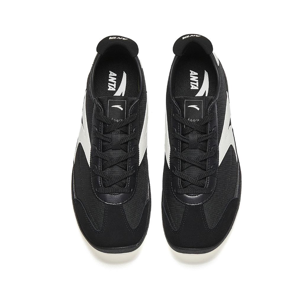 Anta Duck Bill Shoe Slip Resistant, Abrasion Resistant, Lightweight Casual Shoes Men's Basic Black/Ivory White 912618829-5