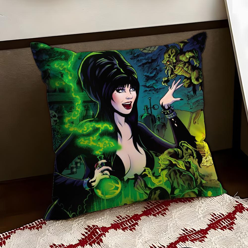 

EElviraS Mistress Dark Cushion Cover Reversible Soft Durable Pillow Cover Home Car MultiScene Use for Daily Comfort 30X30cm