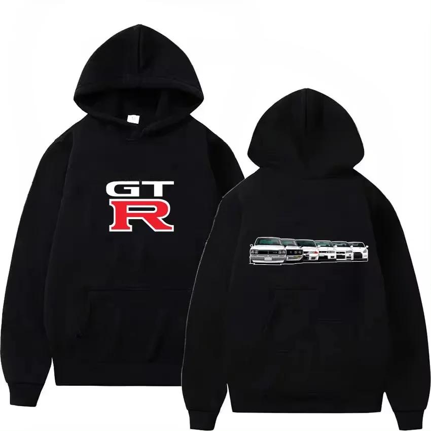 2025 Initial D GTR Skyline R34 Pullover New Hoodies Sweatshirts Men's Y2k Male Fall Winter Unisex Oversized Casual Couple Tops
