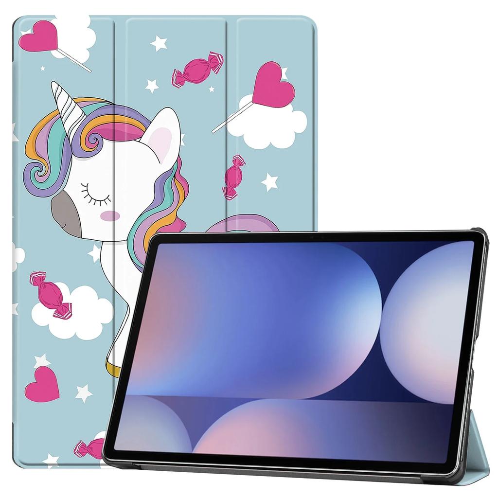 For Samsung Galaxy Tab S10+ 5G SM-X820 SM-X826B 12.4 Inch Magnetic Trifold Stand Cover for Samsung Galaxy Tab S10 Plus 12.4