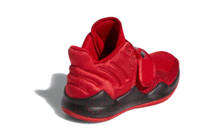 Adidas Deep Threat C Mid top Vintage Basketball Shoes Red Children Aged 3 7 Years Old FZ1483
