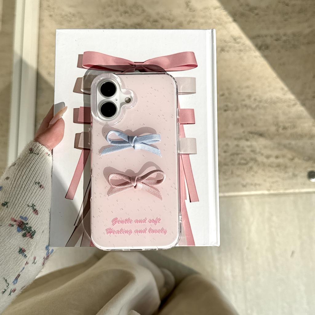 Ink-splash Bow Suitable for IPhone 16 Phone Case Apple 15 Promax New Model 14 Cute 17