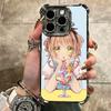 CardCaptor Sakura Anime Soft Phone Case For iPhone 15 16 17 Air 14 Pro Max 16E Plus 13 12 Mini Plating Anti-Fall Fundas