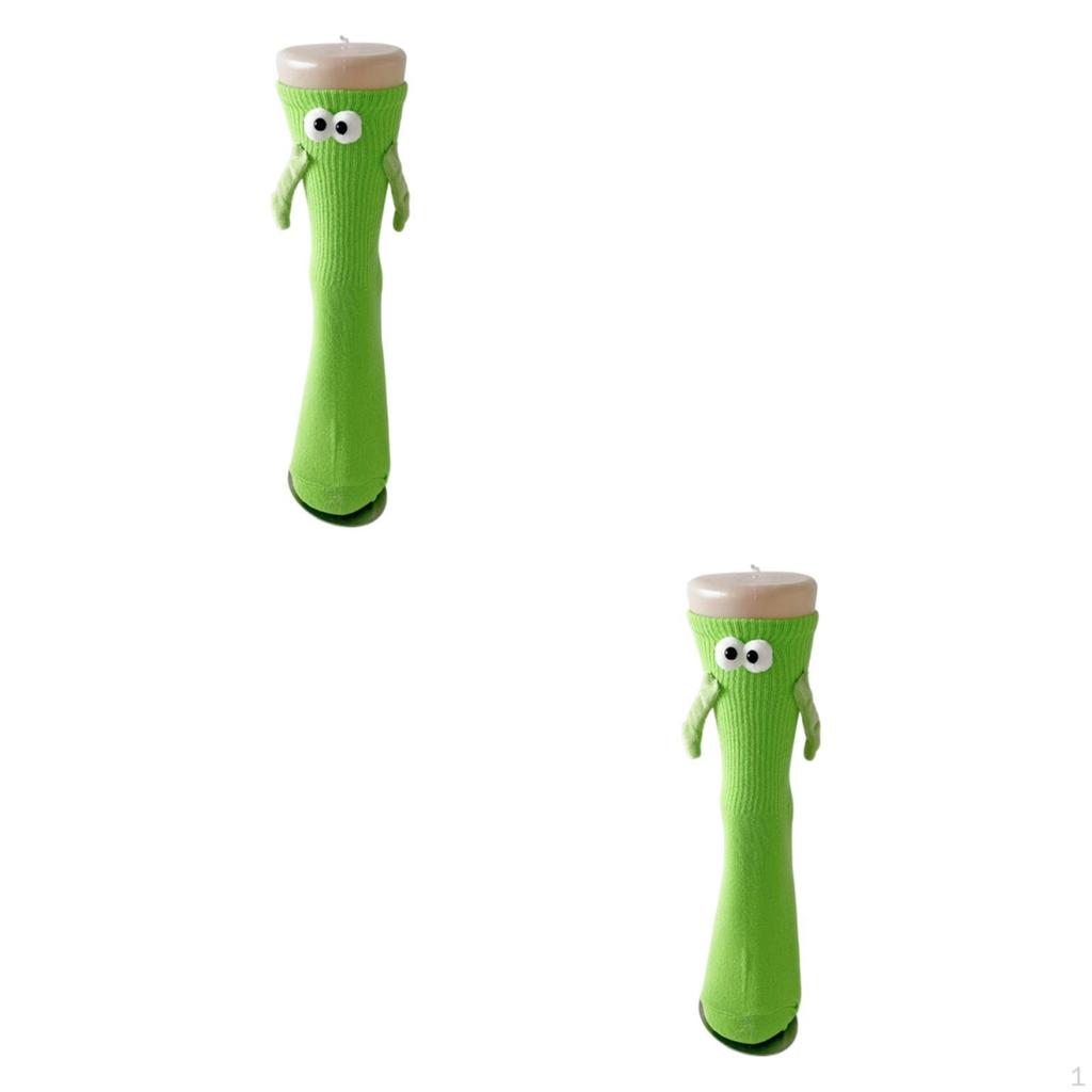 Couples Socks Hand Holding Casual Long Stockings Stackable Mid Tube Thread Funny