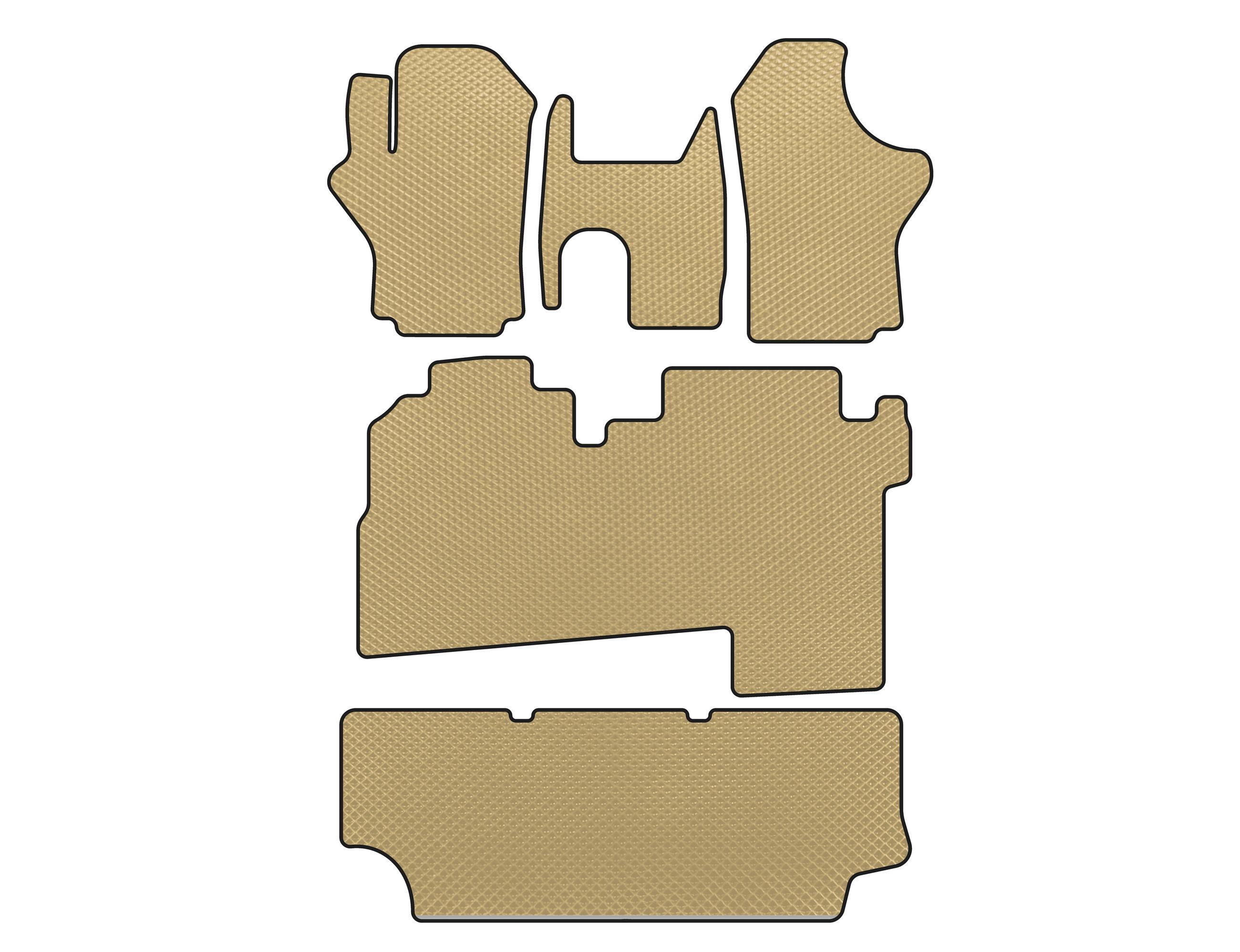 

EVA mats (2004-2007, 3 rows, 8-seater, Beige) for Hyundai H200, H1, Starex