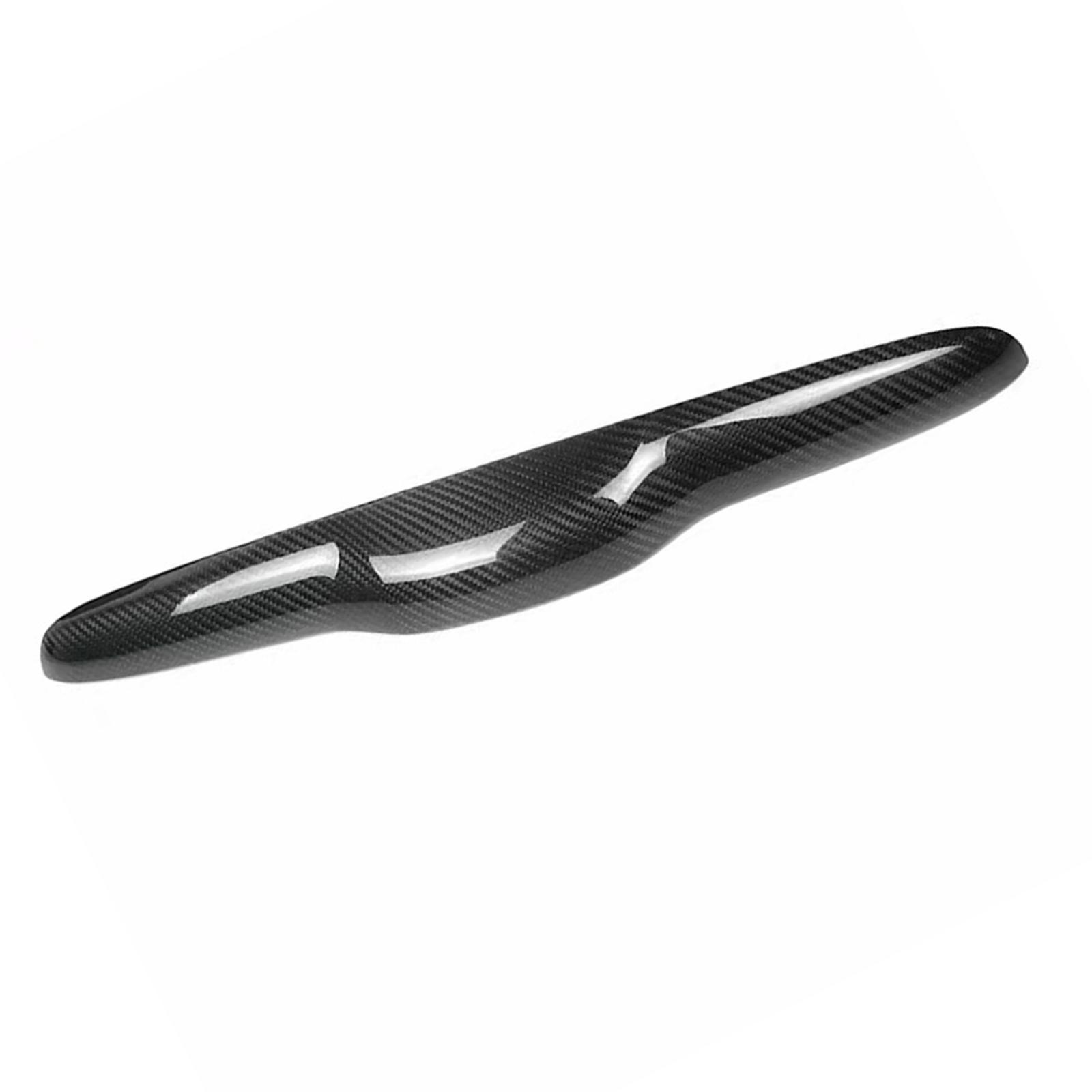 Real Carbon Fiber Rear Trunk Lid Tailgate Tail Door Handle Trim Decorative Cover Fairing For Fiat 500 Abarth 595 2011-2023 Carbon Fiber