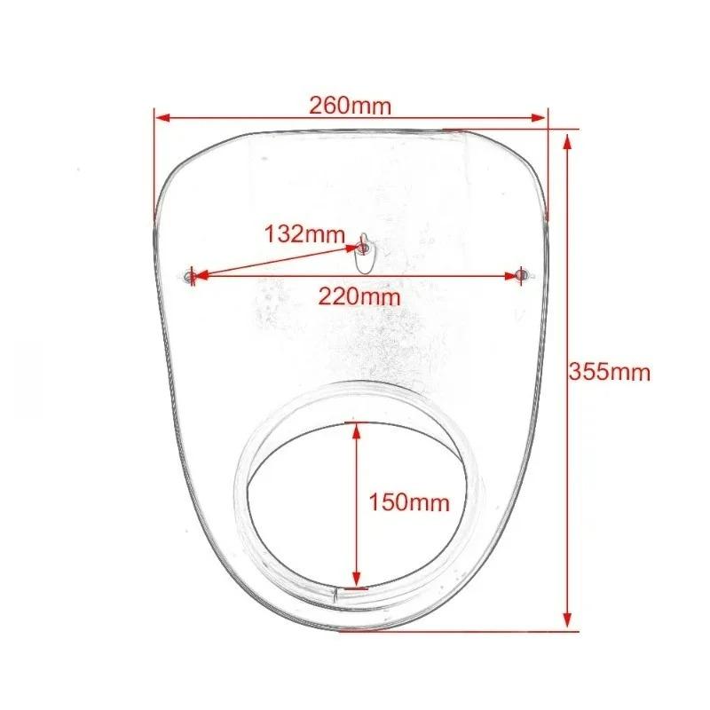 Motorcycle Black Headlight Grill Fairing Cover ABS Plastic Windshield 883 1200 Front Fork Mount New Sell Good