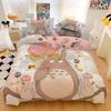 Copripiumino Stampato Cartone Animato 3D Raffinato My Neighbor T-Totoro Set Biancheria da Letto Piumone Letto Casa Giovanile Decorazione Bambini Ragazzi Ragazze Regalo