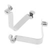 Universal Kayak Paddle Spring Clip Push Button V-Shaped Lock Fastener for Awning Tent Pole Camping Boating Replacement Parts