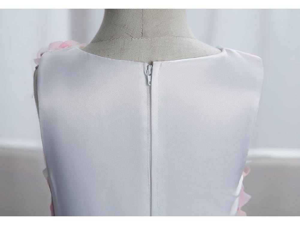 Children's Lace Princess Dress for June 1st Performance – Flower Girl Puffy Dress for Small & Medium-Sized Kids