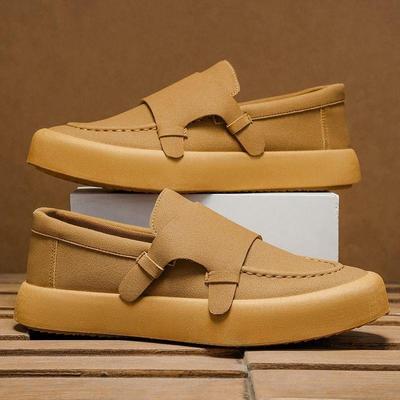 Vintage Herren Wildleder Kleiderschuhe Lässige Flache Schuhe Outdoor Bequeme Herren Fahrschuhe Slipper Loafers Zapatos De Hombre