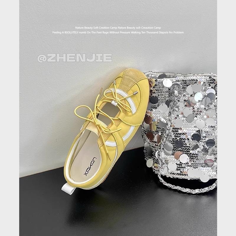 

Ruoji ruoji inner height increase 5cm German training shoes women s 2025 new Korean version ballet Mary Jane shoes lazy single shoes 40