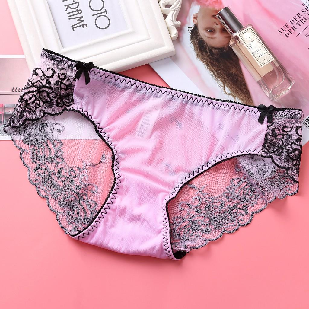 Women Pantie Sexy Lace knicker High Elastic Embroidery Yarn Underpants Underwear