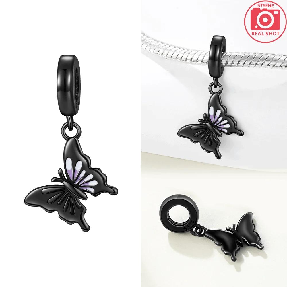 Exquisite Original Charms Copper Purple Butterfly Blue Bow Adhesive Star Beads Fit Bracelet Women Jewelry Diy Valentine Gift
