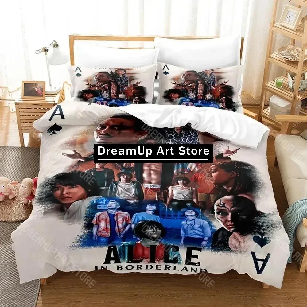 3D Print Alice in Borderland Season 2 Bedding Set Single Twin Full Queen King Size Bed Set Aldult Kid Bedroom Duvetcover Sets