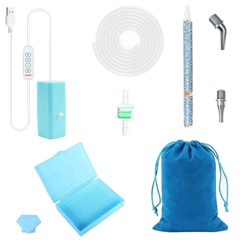 DIY Craft Vacuum Diamond Painting Pen Kits Long-lasting and Stable USB Cable Electric Diamond Suction Tool with Storage Bag