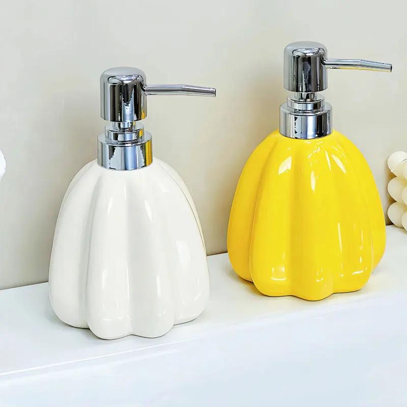 Soap Dispenser Creative Lotion Bottle Household Toilet Shower Gel Hand Wash Liquid Press Split Bottle Ceramic  Shampoo Dispenser