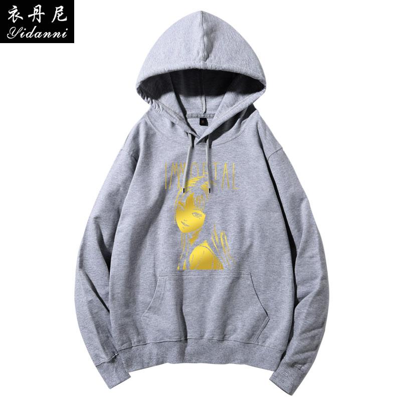 Ito Junji Fifth Personality Comic Print Men's Autumn and Winter Hooded Sweatshirt Adult High-Quality Loose Long-Sleeved Shirt