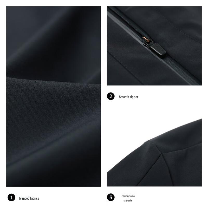 SEPTWOLVES Men's Stand-Collar Spliced Jacket