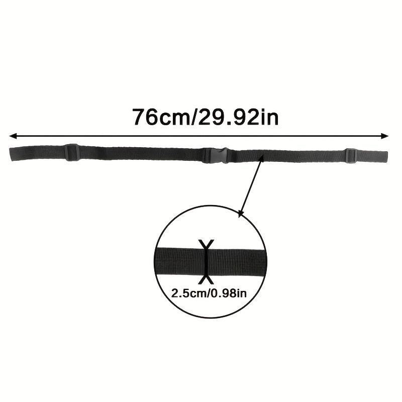 1/2/4PCS Black Polyester Backpack Straps, Adjustable Chest Strap with Secure Buckle, Lightweight Minimalist Design