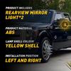 Fits 08-16 F250 Ford F350 F450 F550 Super Duty Amber Lens LED Side Mirror Lights