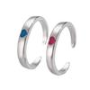 Charming Heart Luminous Adjustable Couple Rings - Perfect Gift for Girlfriend