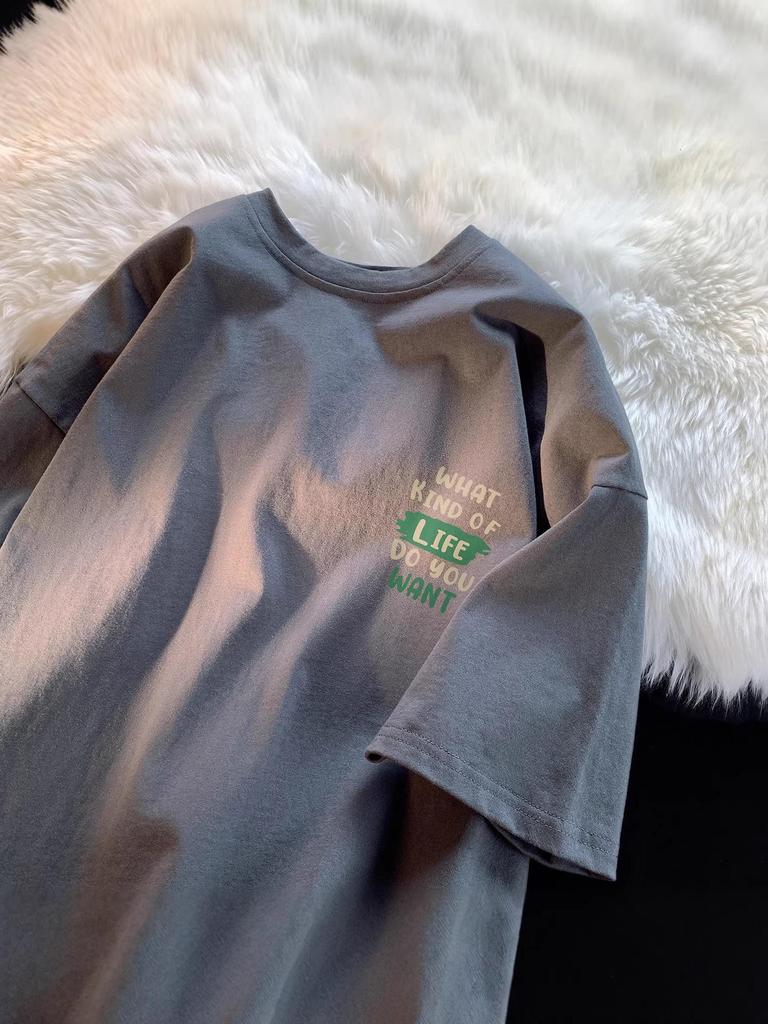 Summer 2026 Boys' Pure Cotton Short Sleeve T-Shirt - Versatile Style for Students