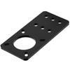 NEMA 17 Anodized Aluminum Stepper Motor Mounting Plate 3D Printer Accessories(Black)