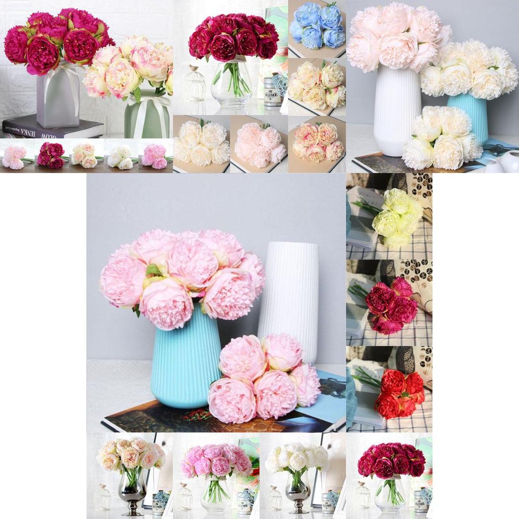 Elegant Artificial Silk Peony Flowers With High Realistic Appearance For Home And Wedding Decor