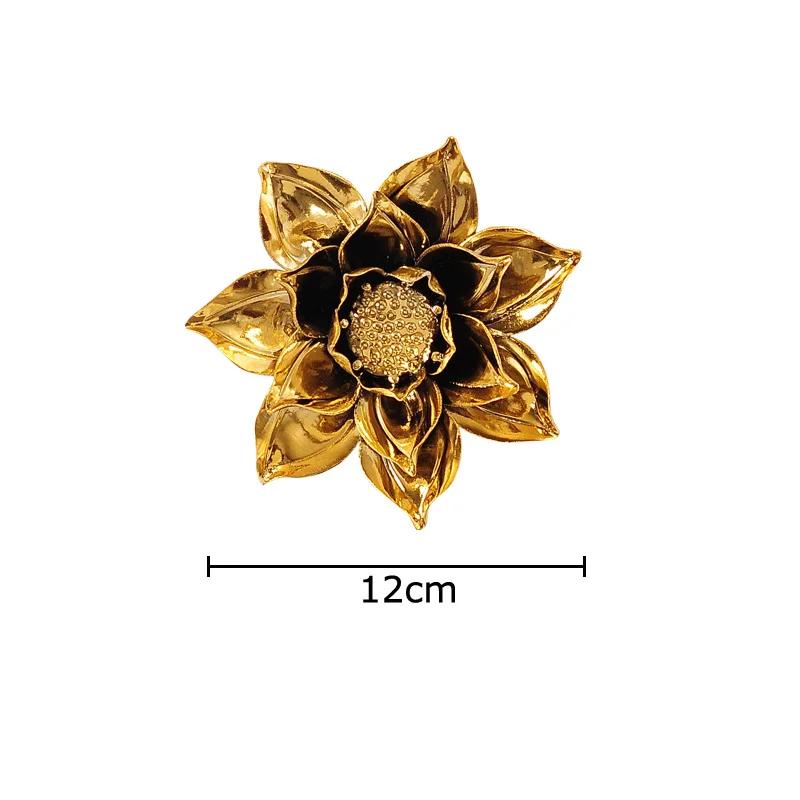 Blooming Flowers Porcelain Wall Hanging Ornaments Living Room Background Display Ceramic Peony Flower Wall-mounted Decorations