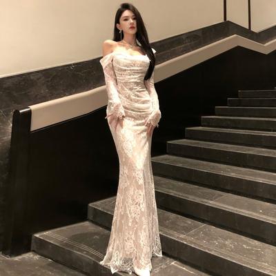 French Lace Suspender Dress Niche Sexy Tube Top Dress Holiday Mopping Dress Engagement Light Dress Women