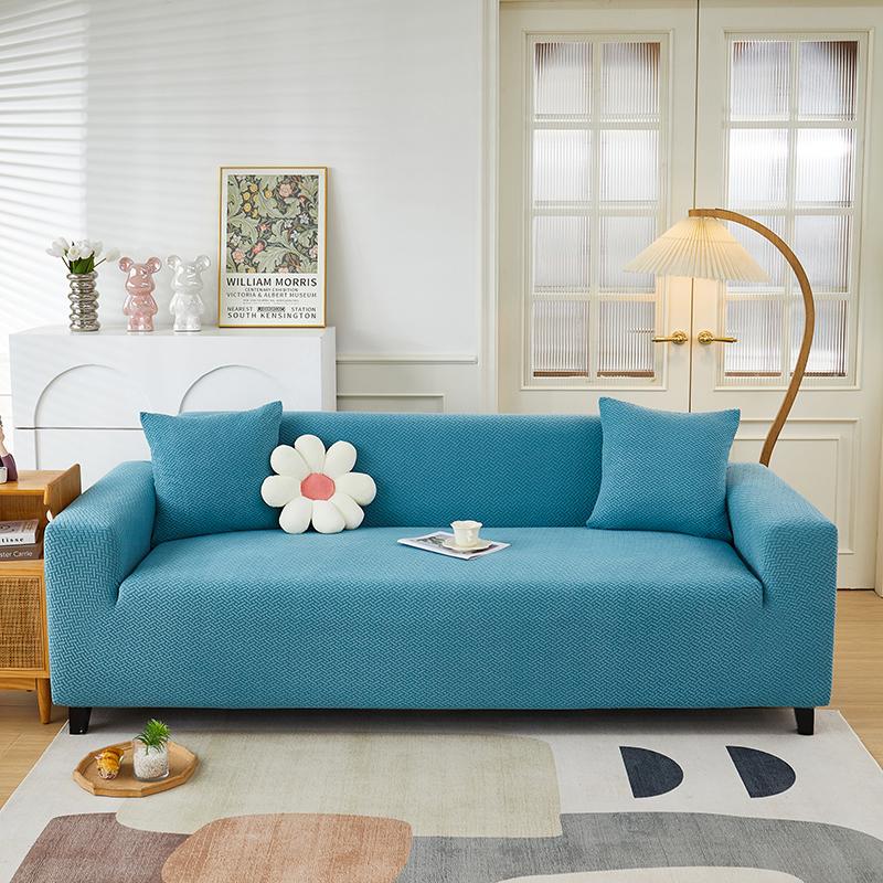 1pc Jacquard Elastic Sofa Slipcover Adjustable Non-slip Stretch Sofa Cover Home Living Room Sofa Protector Cover Home Decor