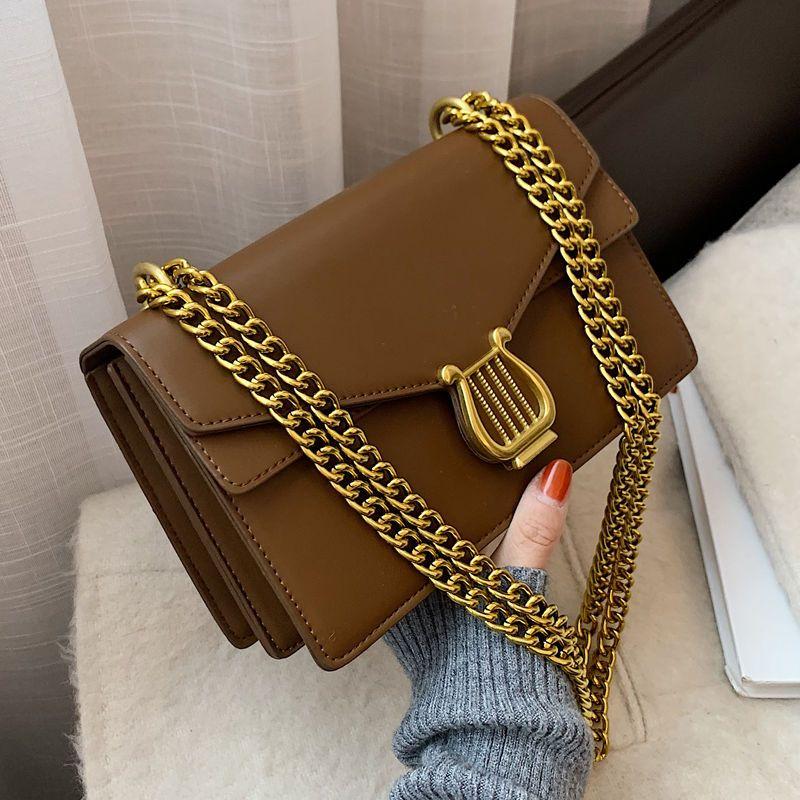 Dámský batoh Advanced Sense Malý design Sense Chain Messenger Bag Neformální retro taška přes rameno Jednoduché a všestranné čtvercové tašky