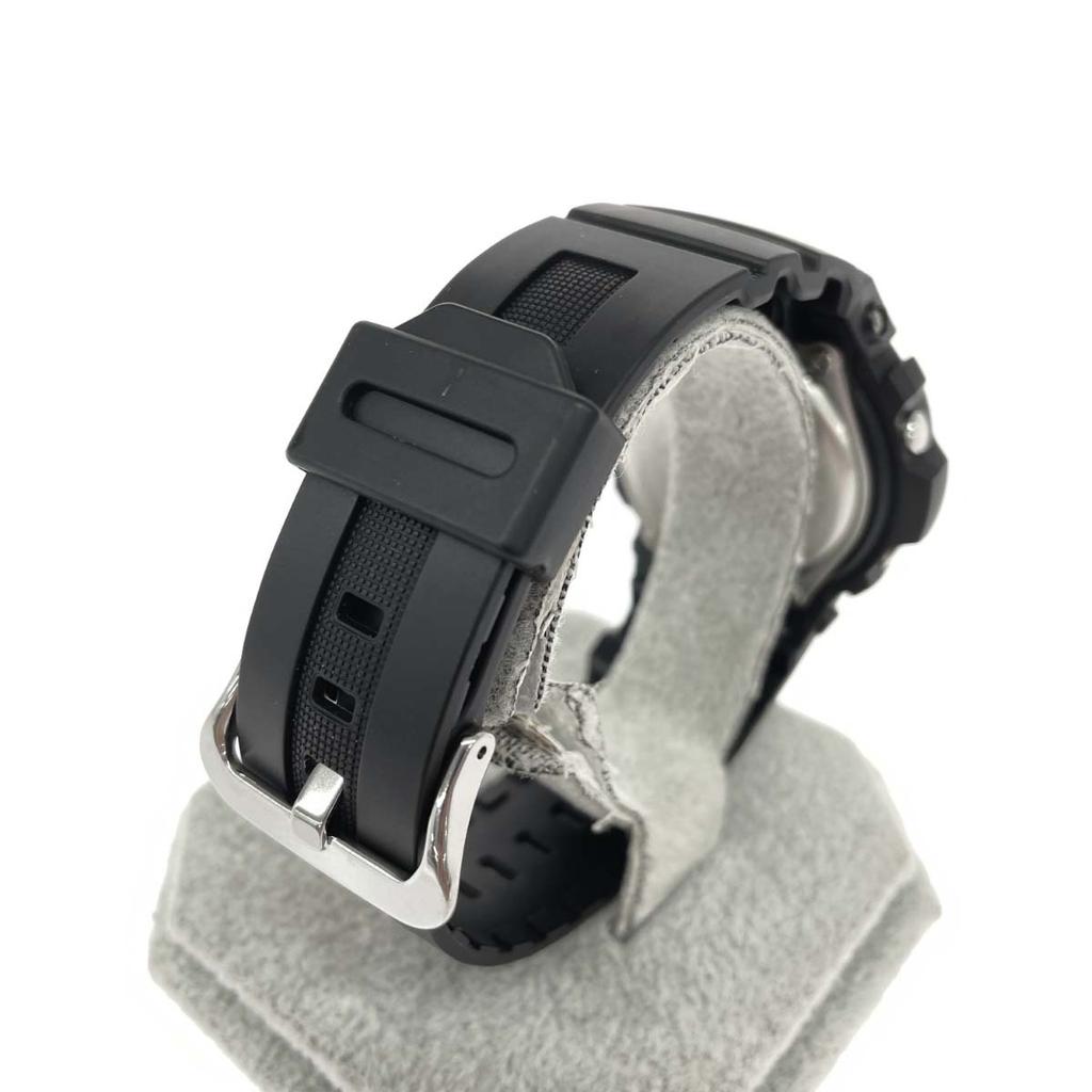 CASIO Solar Watch Stainless Steel x Resin Silver Color x Black G-SHOCK Radio-Controlled Analog-Digital / AWG-M100 Men's