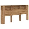 VidaXL Headboard Cabinet Artisan Oak 200x18.5x102.5 Cm, Headboard, Bedroom Cabinet, Headboard 856887