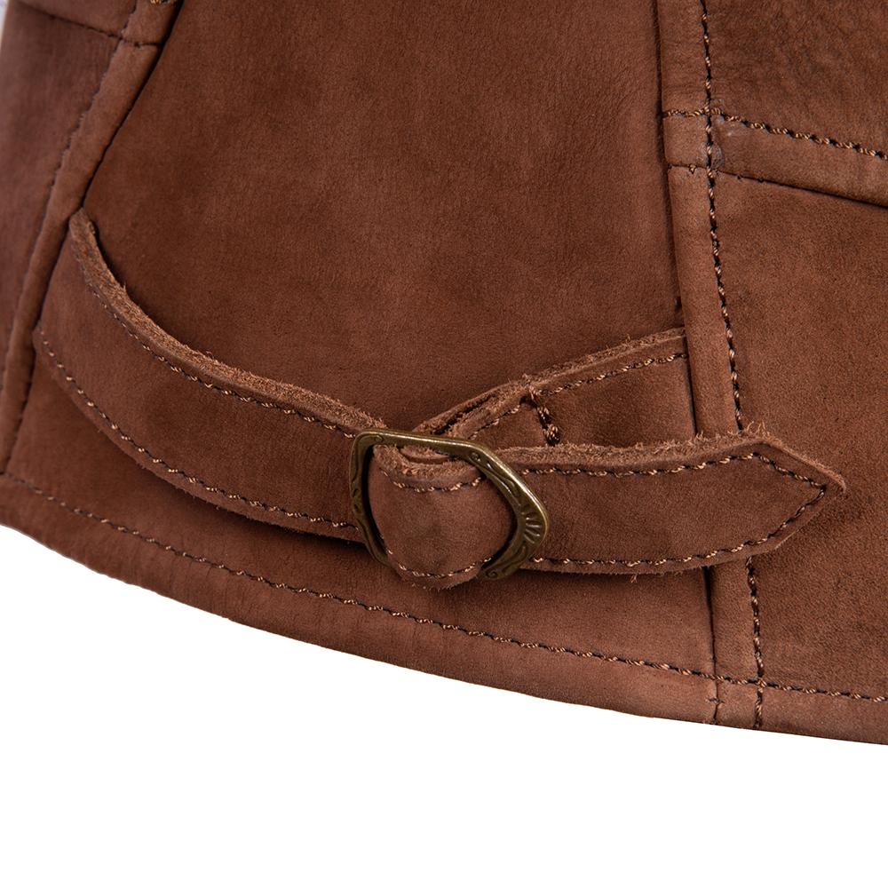 Brown Cow Leather Jackets Men Genuine Leather Einstein Coat Slim Fit Jacket Man Business Clothes Autumn